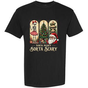 Christmas Sorta Merry Sorta Scary Gothic Garment-Dyed Heavyweight T-Shirt