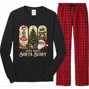 Christmas Sorta Merry Sorta Scary Gothic Long Sleeve Pajama Set