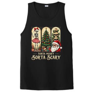 Christmas Sorta Merry Sorta Scary Gothic PosiCharge Competitor Tank