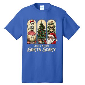 Christmas Sorta Merry Sorta Scary Gothic Tall T-Shirt