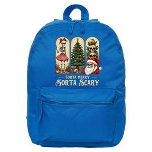 Christmas Sorta Merry Sorta Scary Gothic 16 in Basic Backpack