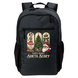 Christmas Sorta Merry Sorta Scary Gothic Daily Commute Backpack