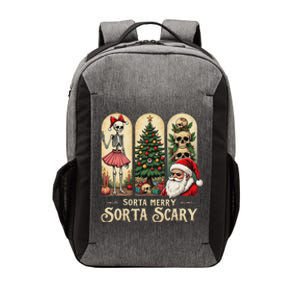 Christmas Sorta Merry Sorta Scary Gothic Vector Backpack