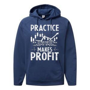 Crypto Stock Market Trader Practice Makes Profit Performance Fleece Hoodie