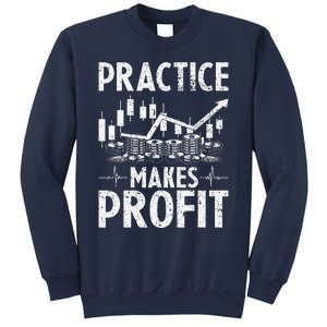 Crypto Stock Market Trader Practice Makes Profit Sweatshirt