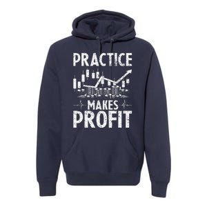 Crypto Stock Market Trader Practice Makes Profit Premium Hoodie