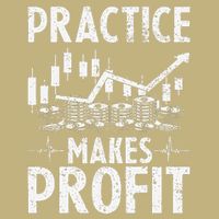 Crypto Stock Market Trader Practice Makes Profit Cooling Performance Crew T-Shirt