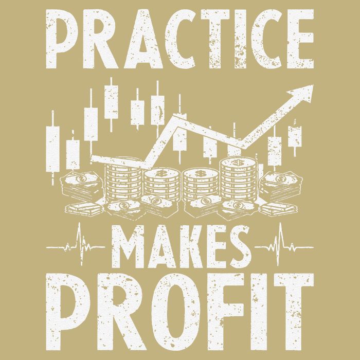 Crypto Stock Market Trader Practice Makes Profit Button
