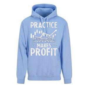 Crypto Stock Market Trader Practice Makes Profit Unisex Surf Hoodie