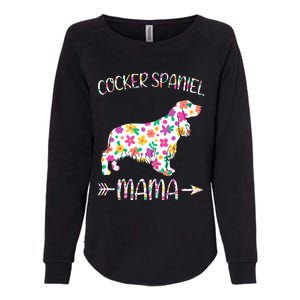 Cocker Spaniel Mama Floral Dog Mom Mothers Day Womens California Wash Sweatshirt