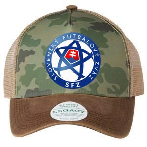 Cool Slovakia National Football Soccer Team Art Logo Legacy Tie Dye Trucker Hat