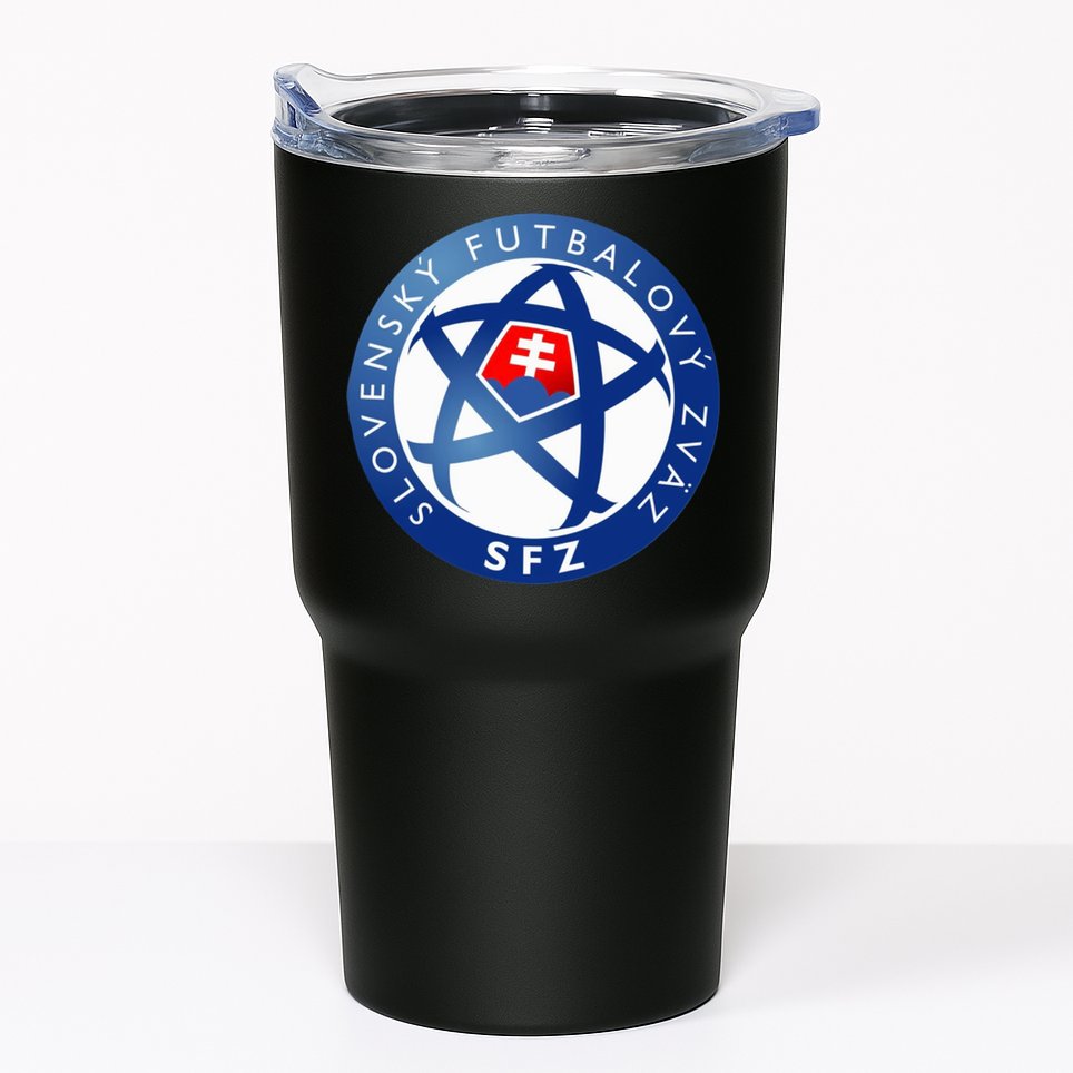 Cool Slovakia National Football Soccer Team Art Logo Tumbler