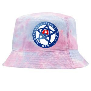 Cool Slovakia National Football Soccer Team Art Logo Tie-Dyed Bucket Hat