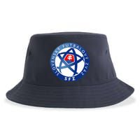 Cool Slovakia National Football Soccer Team Art Logo Sustainable Bucket Hat