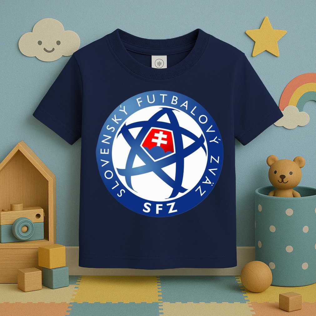 Cool Slovakia National Football Soccer Team Art Logo Toddler T-Shirt