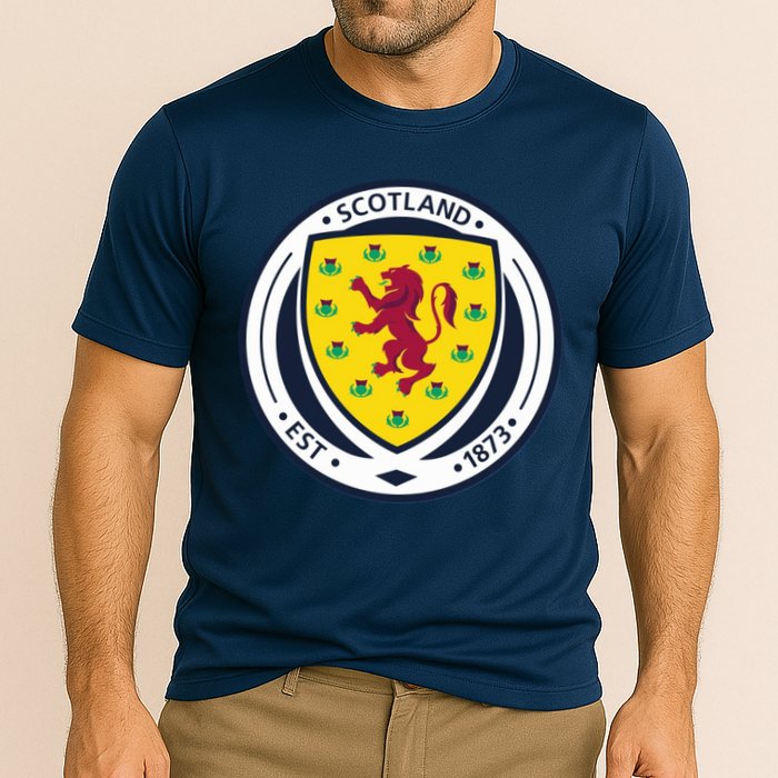 Cool Scotland National Soccer Team Cooling Performance Crew T-Shirt