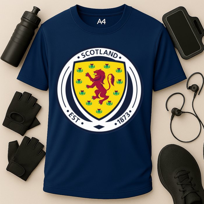 Cool Scotland National Soccer Team Cooling Performance Crew T-Shirt