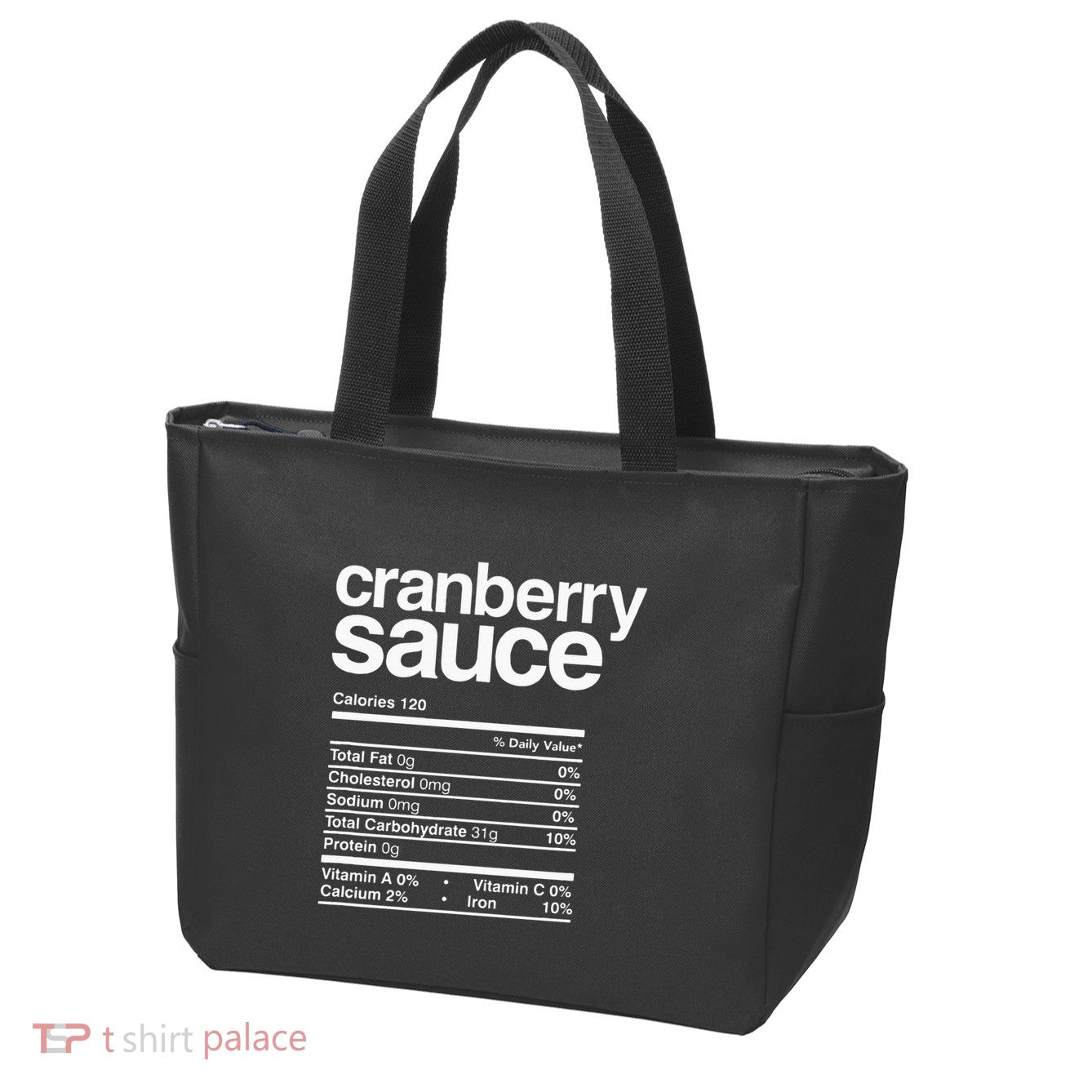 Cranberry Sauce Nutrition Thanksgiving Zip Tote Bag
