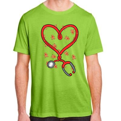 Christmas Stethoscope Nurse Xmas Nursing Scrub Top Gift Adult ChromaSoft Performance T-Shirt