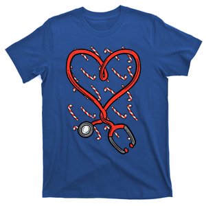 Christmas Stethoscope Nurse Xmas Nursing Scrub Top Gift T-Shirt