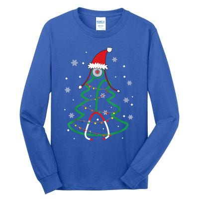 Christmas Stethoscope Nurse Xmas Nursing Scrub Top Cute Gift Tall Long Sleeve T-Shirt