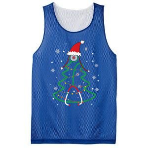 Christmas Stethoscope Nurse Xmas Nursing Scrub Top Cute Gift Mesh Reversible Basketball Jersey Tank