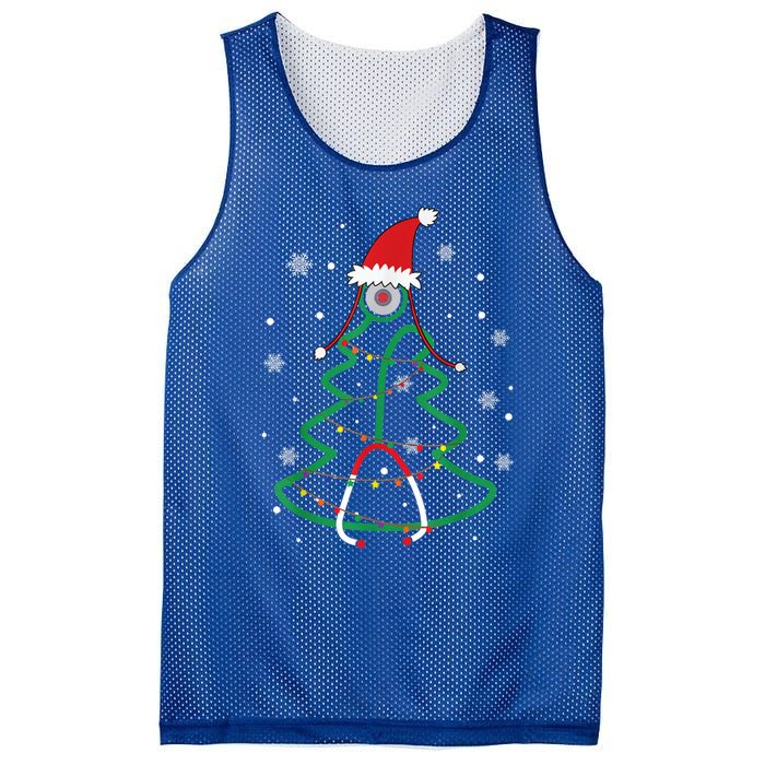 Christmas Stethoscope Nurse Xmas Nursing Scrub Top Cute Gift Mesh Reversible Basketball Jersey Tank