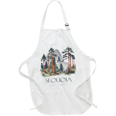 Cool Sequoia National Park Hiking Watercolor Apron