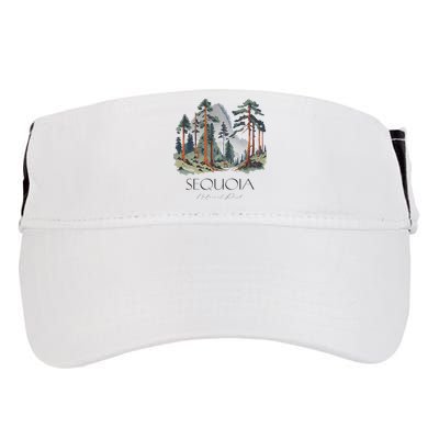 Cool Sequoia National Park Hiking Watercolor Adult Drive Performance Visor