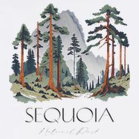 Cool Sequoia National Park Hiking Watercolor Visor