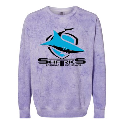 Cronulla Sharks Nrl Team Logo Pet Tank Cat Or Dog Cat Fish Colorblast Crewneck Sweatshirt