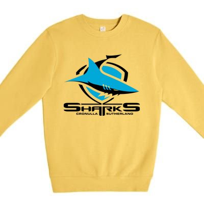 Cronulla Sharks Nrl Team Logo Pet Tank Cat Or Dog Cat Fish Premium Crewneck Sweatshirt