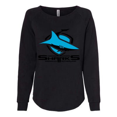 Cronulla Sharks Nrl Team Logo Pet Tank Cat Or Dog Cat Fish Womens California Wash Sweatshirt