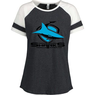 Cronulla Sharks Nrl Team Logo Pet Tank Cat Or Dog Cat Fish Enza Ladies Jersey Colorblock Tee