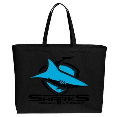 Cronulla Sharks Nrl Team Logo Pet Tank Cat Or Dog Cat Fish Cotton Canvas Jumbo Tote