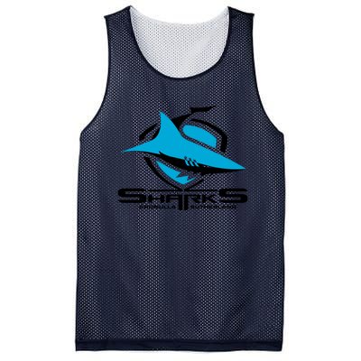 Cronulla Sharks Nrl Team Logo Pet Tank Cat Or Dog Cat Fish Mesh Reversible Basketball Jersey Tank