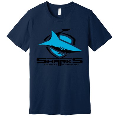 Cronulla Sharks Nrl Team Logo Pet Tank Cat Or Dog Cat Fish Premium T-Shirt