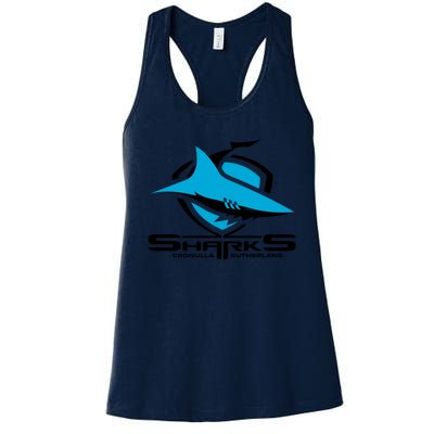 Cronulla Sharks Nrl Team Logo Pet Tank Cat Or Dog Cat Fish Women's Racerback Tank