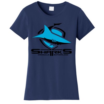 Cronulla Sharks Nrl Team Logo Pet Tank Cat Or Dog Cat Fish Women's T-Shirt