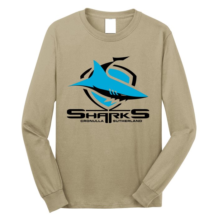 Cronulla Sharks Nrl Team Logo Pet Tank Cat Or Dog Cat Fish Long Sleeve Shirt