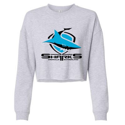 Cronulla Sharks Nrl Team Logo Pet Tank Cat Or Dog Cat Fish Cropped Pullover Crew