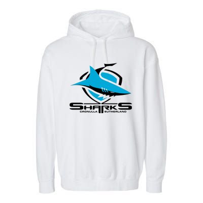 Cronulla Sharks Nrl Team Logo Pet Tank Cat Or Dog Cat Fish Garment-Dyed Fleece Hoodie