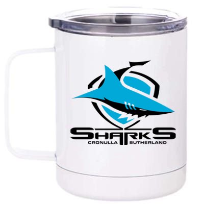 Cronulla Sharks Nrl Team Logo Pet Tank Cat Or Dog Cat Fish 12 oz Stainless Steel Tumbler Cup