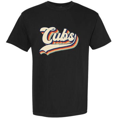 Cubs Sports Name Vintage Retro Gift Garment-Dyed Heavyweight T-Shirt