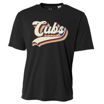 Cubs Sports Name Vintage Retro Gift Cooling Performance Crew T-Shirt