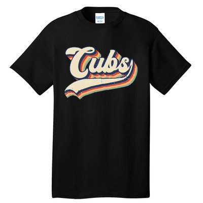 Cubs Sports Name Vintage Retro Gift Tall T-Shirt