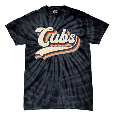 Cubs Sports Name Vintage Retro Gift Tie-Dye T-Shirt