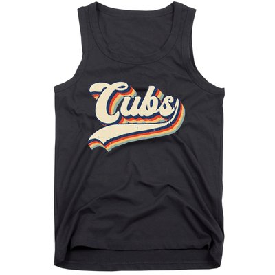 Cubs Sports Name Vintage Retro Gift Tank Top