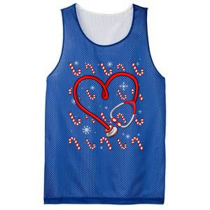 Christmas Stethoscope Nurse Xmas Nursing Scrub Top Gift Mesh Reversible Basketball Jersey Tank