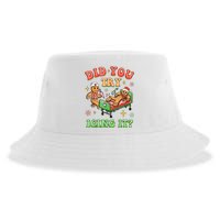 Christmas School Nurse Xmas Did You Try Icing It Gingerbread Sustainable Bucket Hat